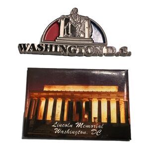 Vintage Washington DC US Capitol White House Souvenir Tourist Magnets Lot of 4